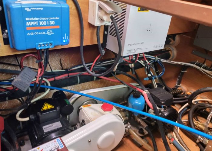 Watermaker pumps and chargers